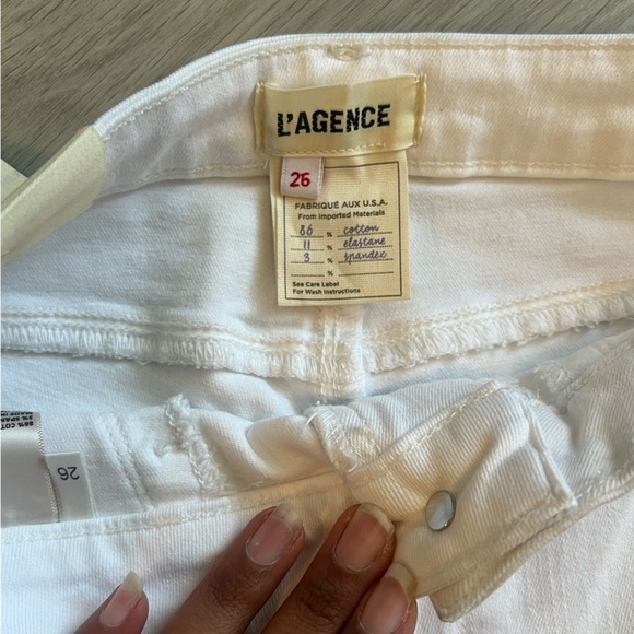 NEW L'AGENCE josie jean in blanc - Picture 7 of 9